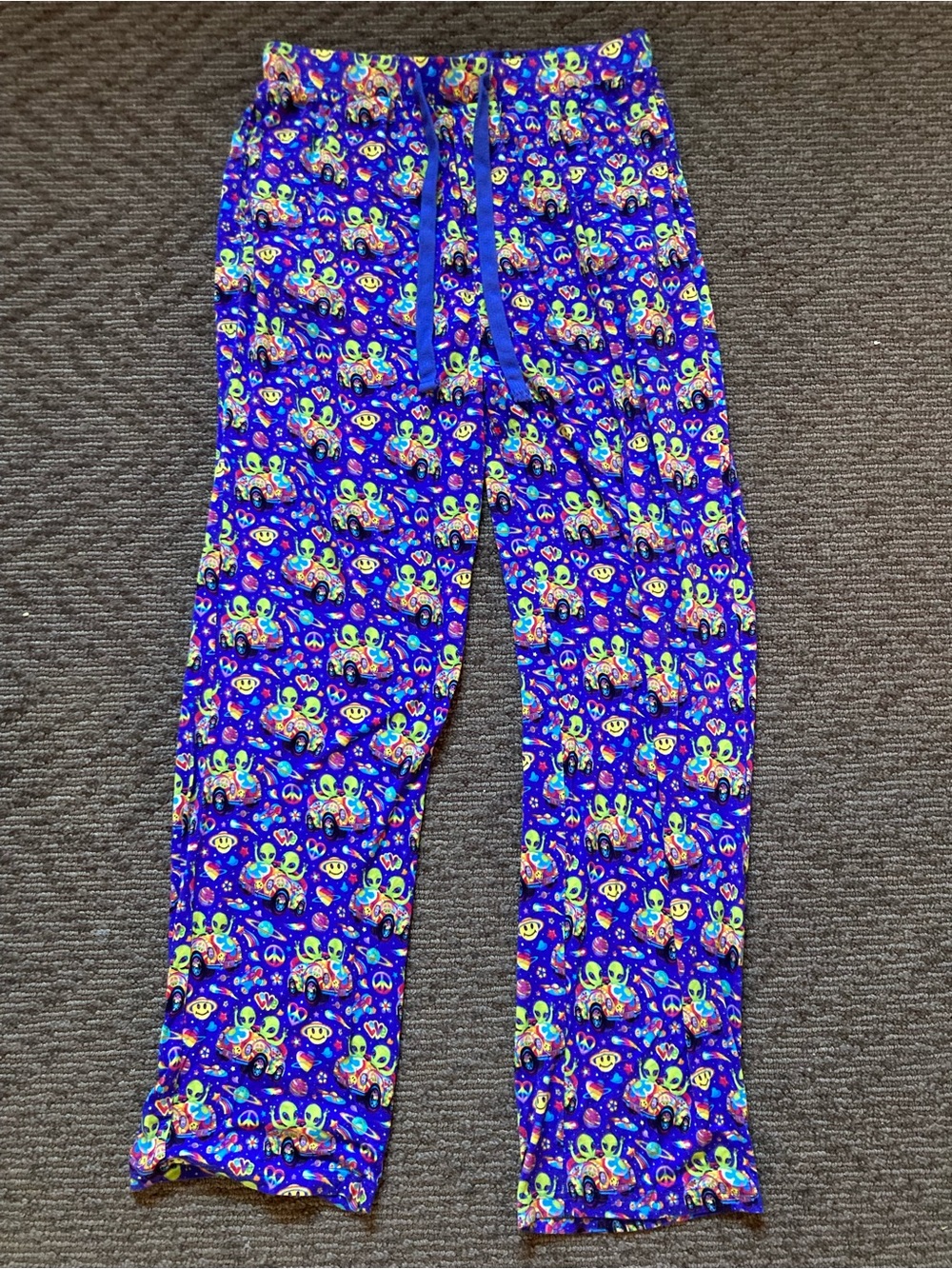 RARE Lisa Frank Posh Peanut Pajama Pants Zoomer Zorbit Aliens